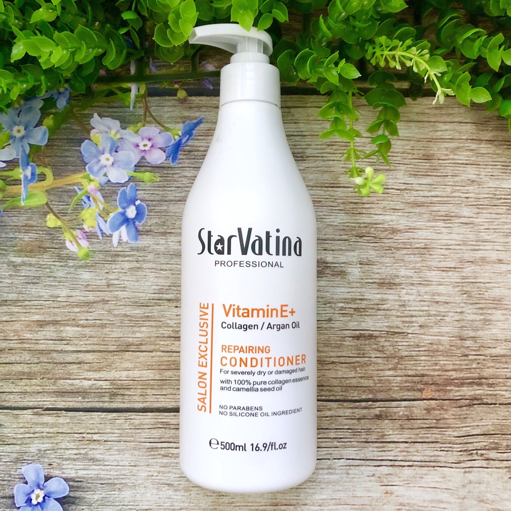 Dầu xả Star Vatina Vitamin E dưỡng sinh siêu tái tạo 500ml