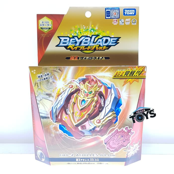 Beyblade Con Quay Đồ Chơi B-129 Takara Tomy Burst Cho-z Achilles.00dm