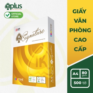 Giấy IK Signature A4 80gsm - Giấy photo, giấy in văn phong, giấy vẽ - Hàng chính hãng