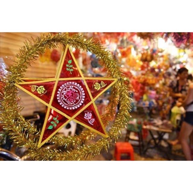 Đèn ông sao 25-50cm làm đồ chơi,trang trí Trung Thu- HN5