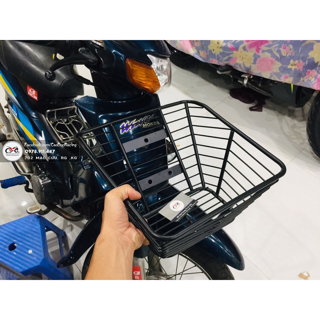 Rổ WAVE nhỏ anpha - loại nhất sơn đen tĩnh điện