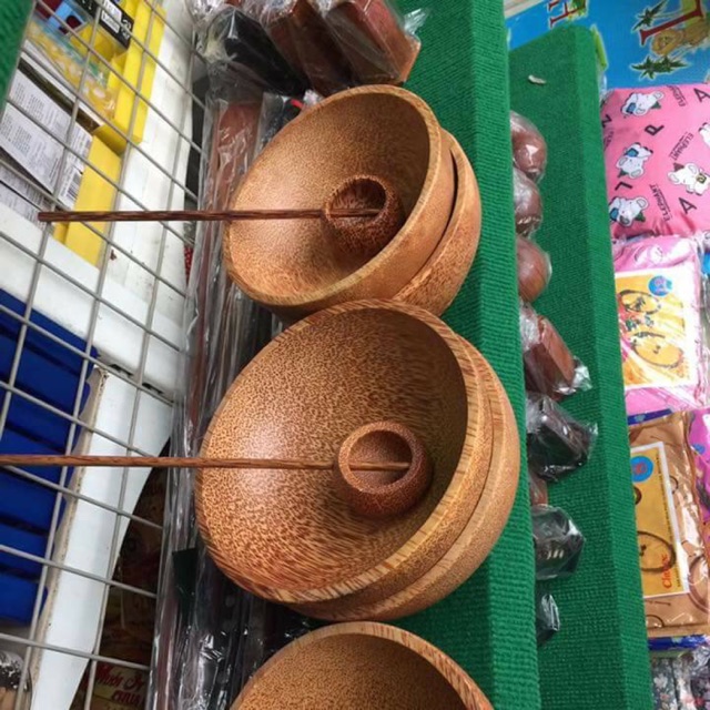 Bát để rượu gỗ dừa 12cm 