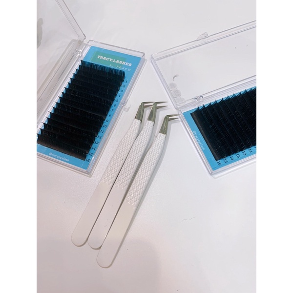 Mi khay nối mi classic, chập sợi, , chất mềm đen bóng tự nhiên