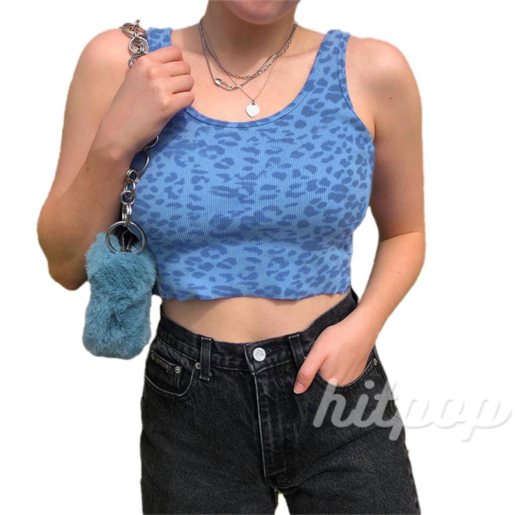 Áo Croptop Không Tay Họa Tiết Da Báo Gợi Cảm Cho Nữ | BigBuy360 - bigbuy360.vn