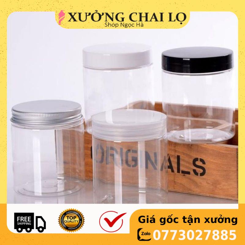 Hủ Đựng Kem ❤ GIÁ RẺ NHẤT ❤ [200g,250g,500g] Hủ nhựa pet đựng mỹ phẩm, thực phẩm, đồ khô, ngũ cốc