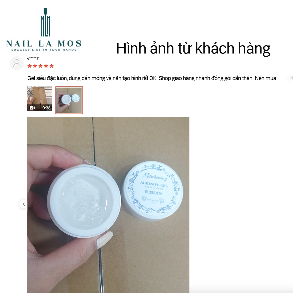 Gel đa năng 5in1 Misscheering chính hãng - Gel khô định hình, nặn hoa nail trang trí móng tay chuyên dụng