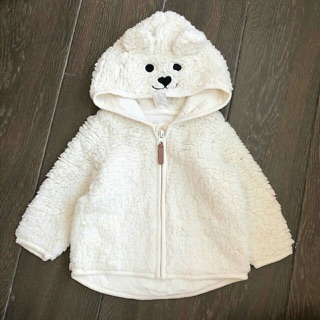 Áo khoác gấu trắng HM ( fom to ảnh thật shop chụp)