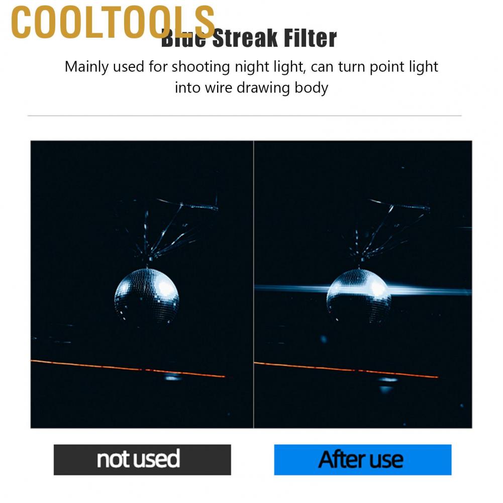Cooltools Junestar Blue Streak Special Effects Filter Anamorphic Optical Glass for Nikon Camera Accessory