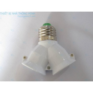 Chuyển đổi đui đèn 1 E27 sang 2 E27