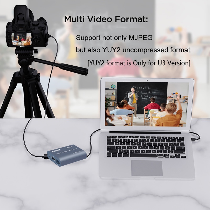 Bộ Thẻ Ghi Hình Video FREEL1080P 4K HDMI Sang USB 2.0 Chuyên Dụng