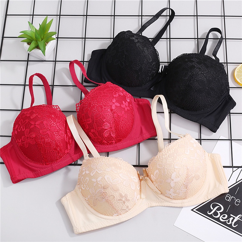 Áo lót cup ngang nữ sinh có gọng phối ren mềm