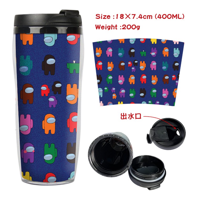 Among Us Impostor Game Large-capacity Double-layer Exquisite Cartoon Sports Bottle Boy and Girl Creative Water Cup Gift