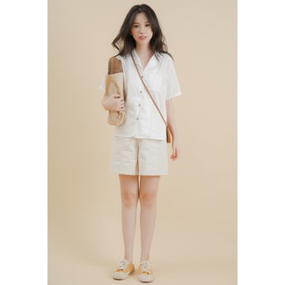 Quần short 3 màu trắng, be, đen