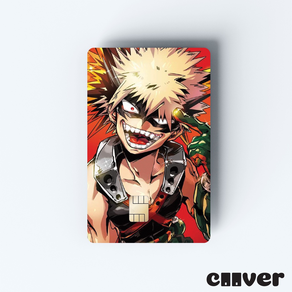 HERO ACADEMIA2 - Miếng dán thẻ FREESHIP – Miếng dán thẻ ngân hàng/thẻ ATM, thẻ chung cư, thẻ thang máy, thẻ gửi xe,...