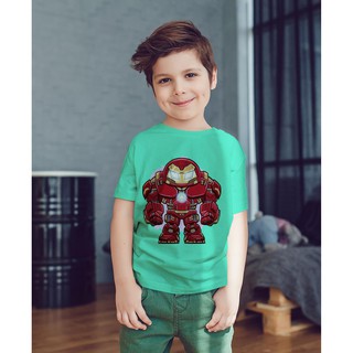 Áo Thun Bé Trai - Marvel ChiBi - Iron Man Cao Cấp