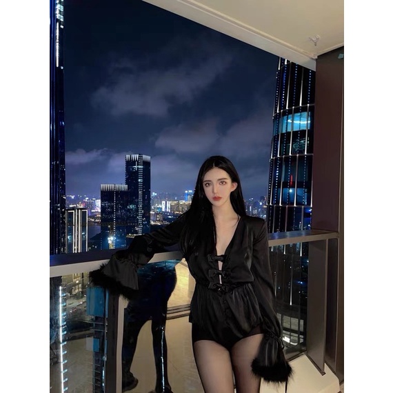 Áo liền thân siêu sexy bộ nữ thần tay dài long thật váy liền thân mặc trong B006 HÀNG QUẢNG CHÂU | BigBuy360 - bigbuy360.vn