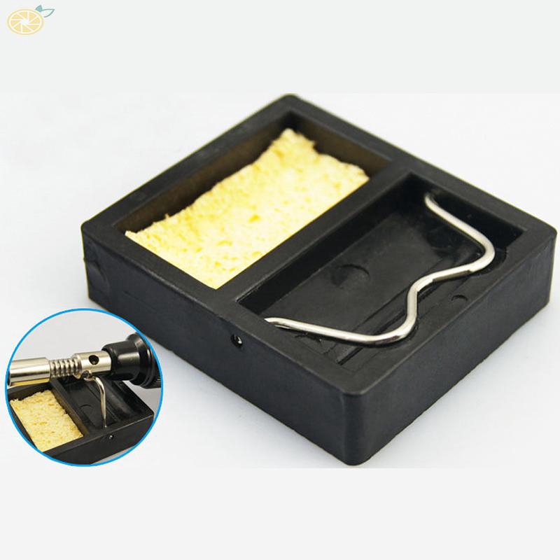 Bộ khay giữ que hàn điện kèm miếng xốp hàn chuyên dụng kích thước 4.6x3.9x1.2cm