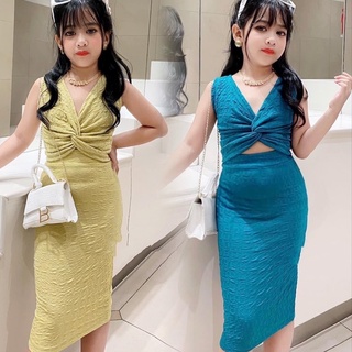 Set áo xoắn cv body cho bé gái