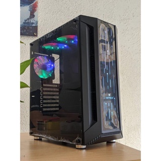 Vỏ case máy tính gaming viettech x21 strix lắp main e-atx 2 cpu