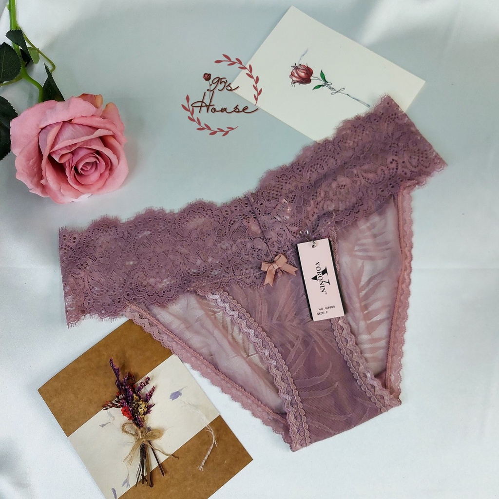 Quần Lót Ren Nữ Sexy Nữa Mông, Quần Chip Nữ Gợi Cảm QL16 [95's House]