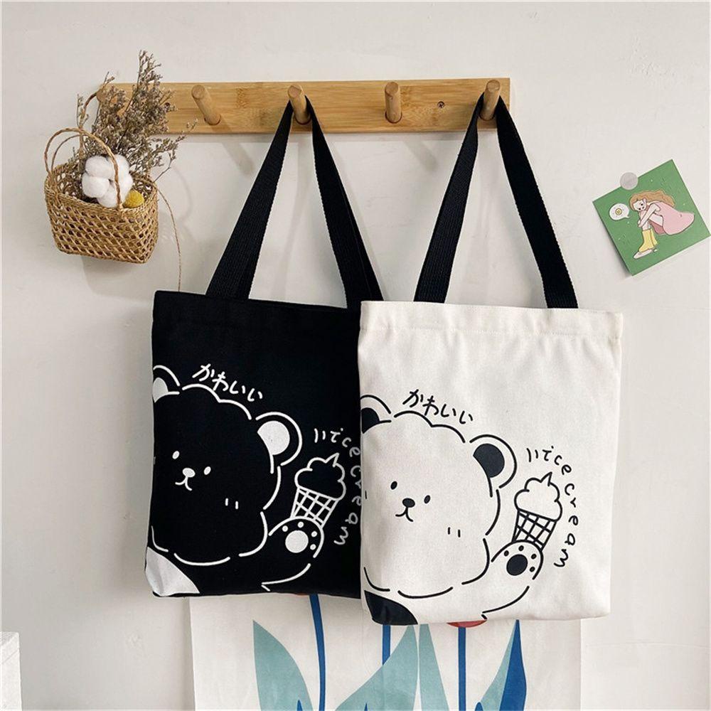 UUMIR Túi Xách Canvas Cỡ Lớn Họa Tiết Dễ Thương