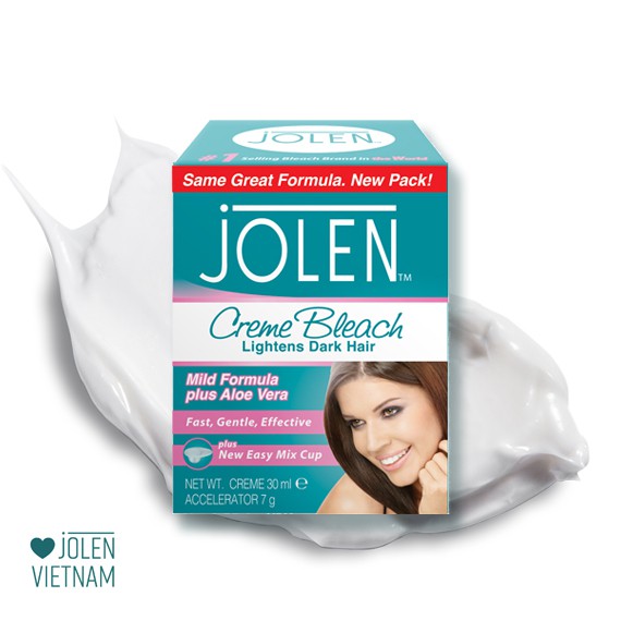 Kem Tẩy Màu Lông Jolen Aloe Vera 37gr - Nhập UK (Kem Làm Nhạt Màu Lông)