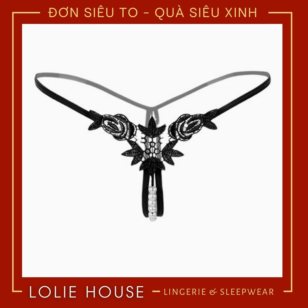 Quần lót lọt khe xẻ đáy không đáy phối ren sexy hở đáy gợi cảm dành cho nữ LOLIE HOUSE - LK16 | BigBuy360 - bigbuy360.vn