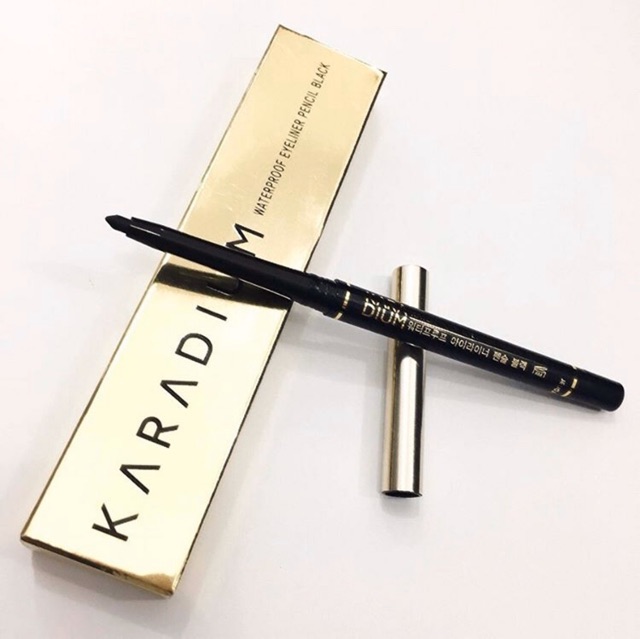 kẻ mắt Karadium waterproof eyeliner pencil black