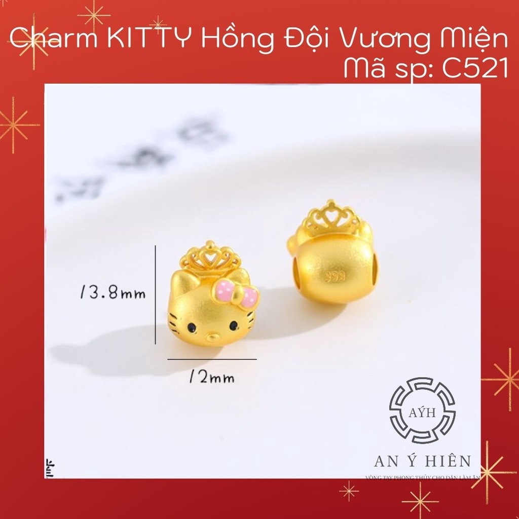 Charm Kitty hồng đội vương miện #C521 ( An Ý Hiên)