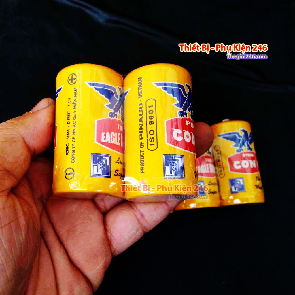 Pin đại con ó vàng 2 viên (chuyên dụng cho sản phẩm máy thổi oxi chạy pin)