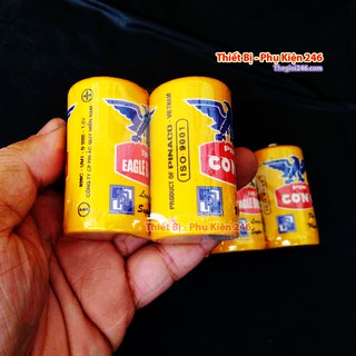 Pin đại con ó vàng 2 viên (chuyên dụng cho sản phẩm máy thổi oxi chạy pin)