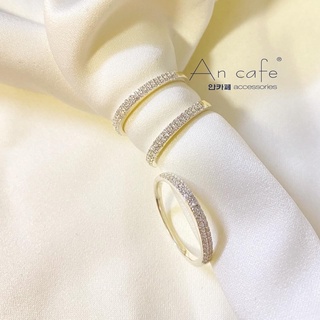 Nhẫn nữ, đính đá, xinh xắn, thanh lịch, đôi, trơn, hàn quốc
