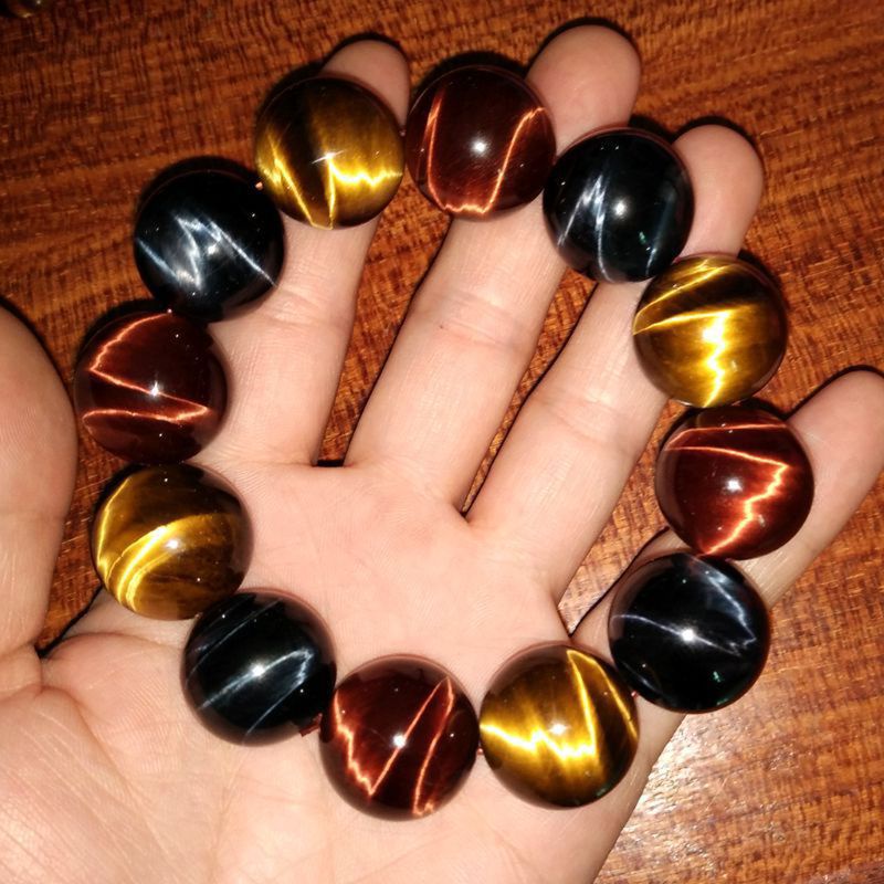 Vòng Tay Chuỗi Hạt Đá Mắt Hổ Nhiều Màu Sắc Cá Tính