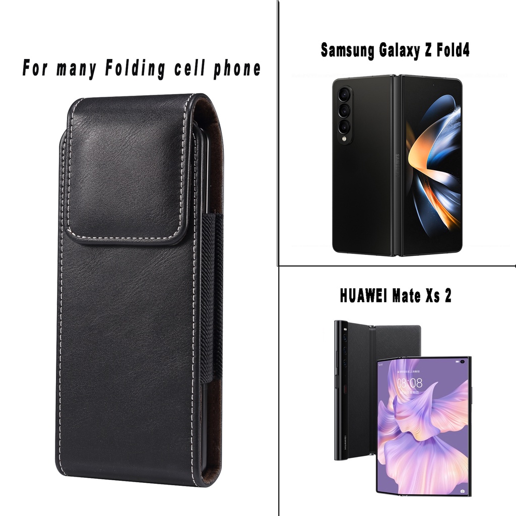 Túi Da Đeo Hông Đựng Điện Thoại Samsung Galaxy z fold 4 / z fold 3 / Huawei matex