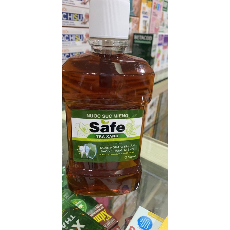 Nước súc miệng safe trà xanh 350ml