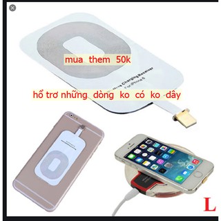 Miếng dán sạc không dây cổng Micro SAMSUNG  VA IPHONE