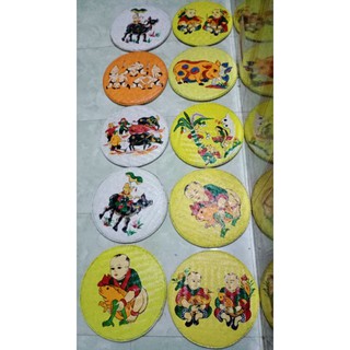 Combo 5 tranh mẹt đông hồ