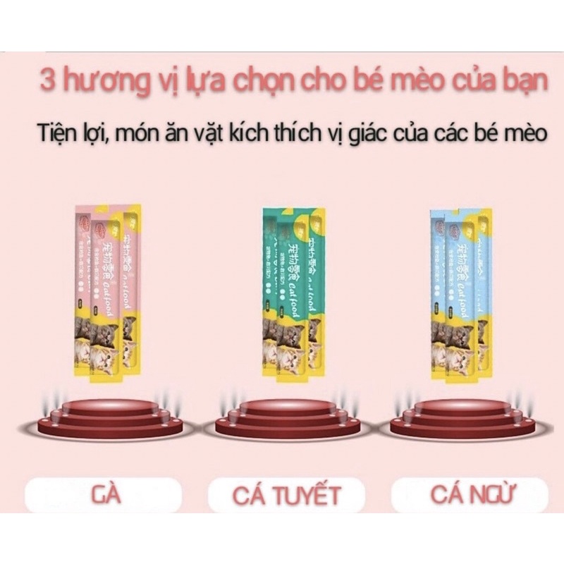 [Sale sập sàn] Súp thưởng CatFood thanh 15g bán lẻ dành cho mèo