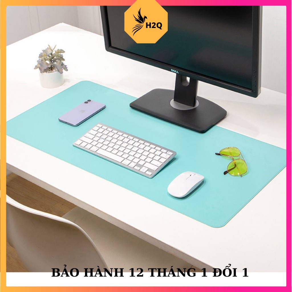 Bàn di chuột, Miếng lót chuột 2 Mặt 80x40 Lót Mặt Bàn Để Laptop - Máy Tính Chất Liệu Bằng Da Chống Nước Vô Cùng Mềm Mại