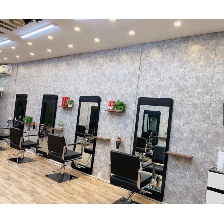 Giấy dán tường giả xi măng decal giấy dày giả bê tông dán bếp trang trí decor bền đẹp