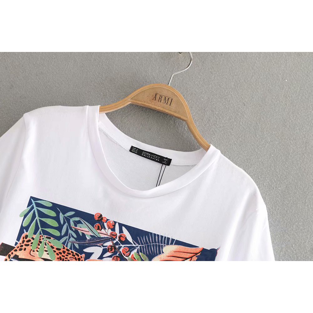 Áo Thun Nữ Vemoda In Hình Cô Gái Cá Tính