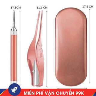 SALE BỘ DỤNG CỤ LẤY RÁY TAI CÓ ĐÈN KÈM GẮP CHUYÊN DỤNG CHO CẢ GIA ĐÌNH [PK60]