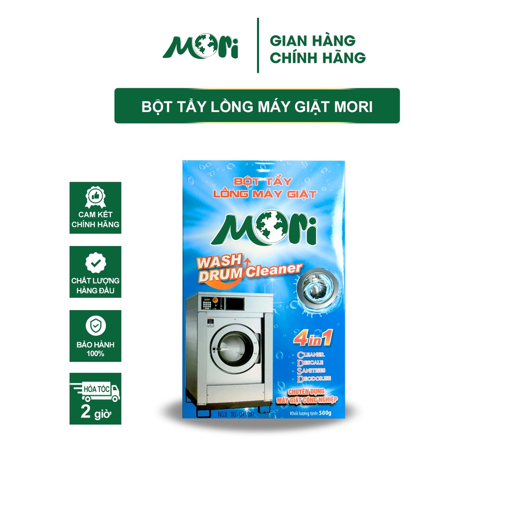 Bột tẩy lồng giặt dân sinh Mori hộp 250g - Loại bỏ mùi và vi khuẩn
