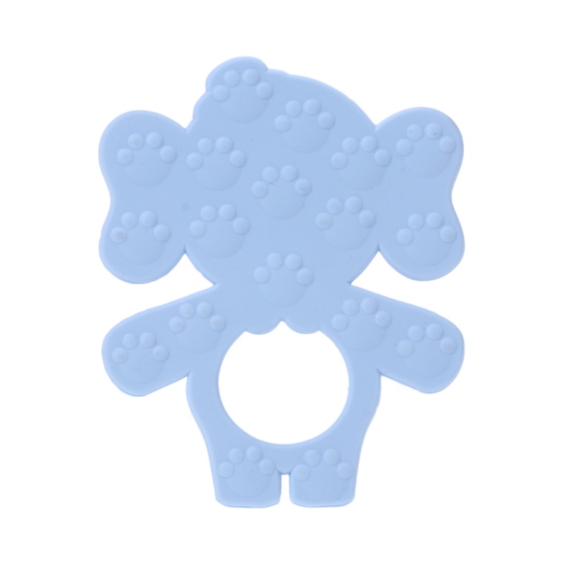 Dây Treo Ngậm Mọc Răng Hình Chú Voi Hoạt Hình Bằng Silicone Dành Cho Bé Sơ Sinh