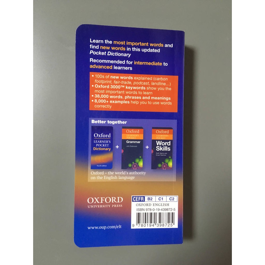 Từ điển Pocket: Oxford Learner's Pocket Dictionary 4th Edition (Anh - Anh)
