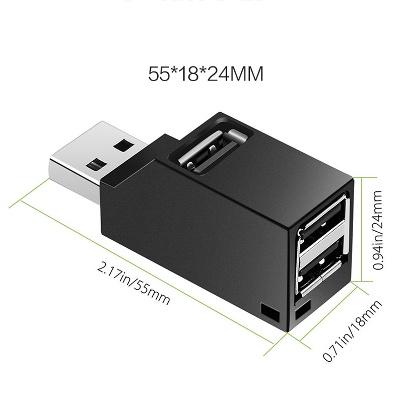 Bộ Chia 3 Cổng Usb 2.0 Tốc Độ Cao Cho Pc / Laptop