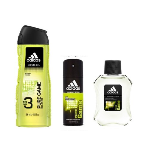 combo 3 Nước hoa  Pure Game - 100ml+Xịt khử mùi toàn thân nam - Pure Game - 150ml+Sữa tắm gội  nam -Pure Game - 400ml