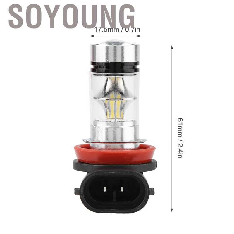 [Hàng tồn kho] Đèn Pha Chống Sương Mù H11 H8 100w 20 Bóng Led Dành Cho Xe Hơi