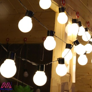 Đèn Trang Trí 💡💡💡 Dây Đèn Ping Pong Bóng 4cm Trang Trí Màu Vàng Ấm Cắm Điiện