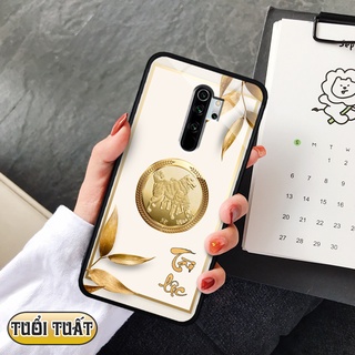 Ốp lưng kính 3D 12 con giáp - Xiaomi Redmi Note 8 pro